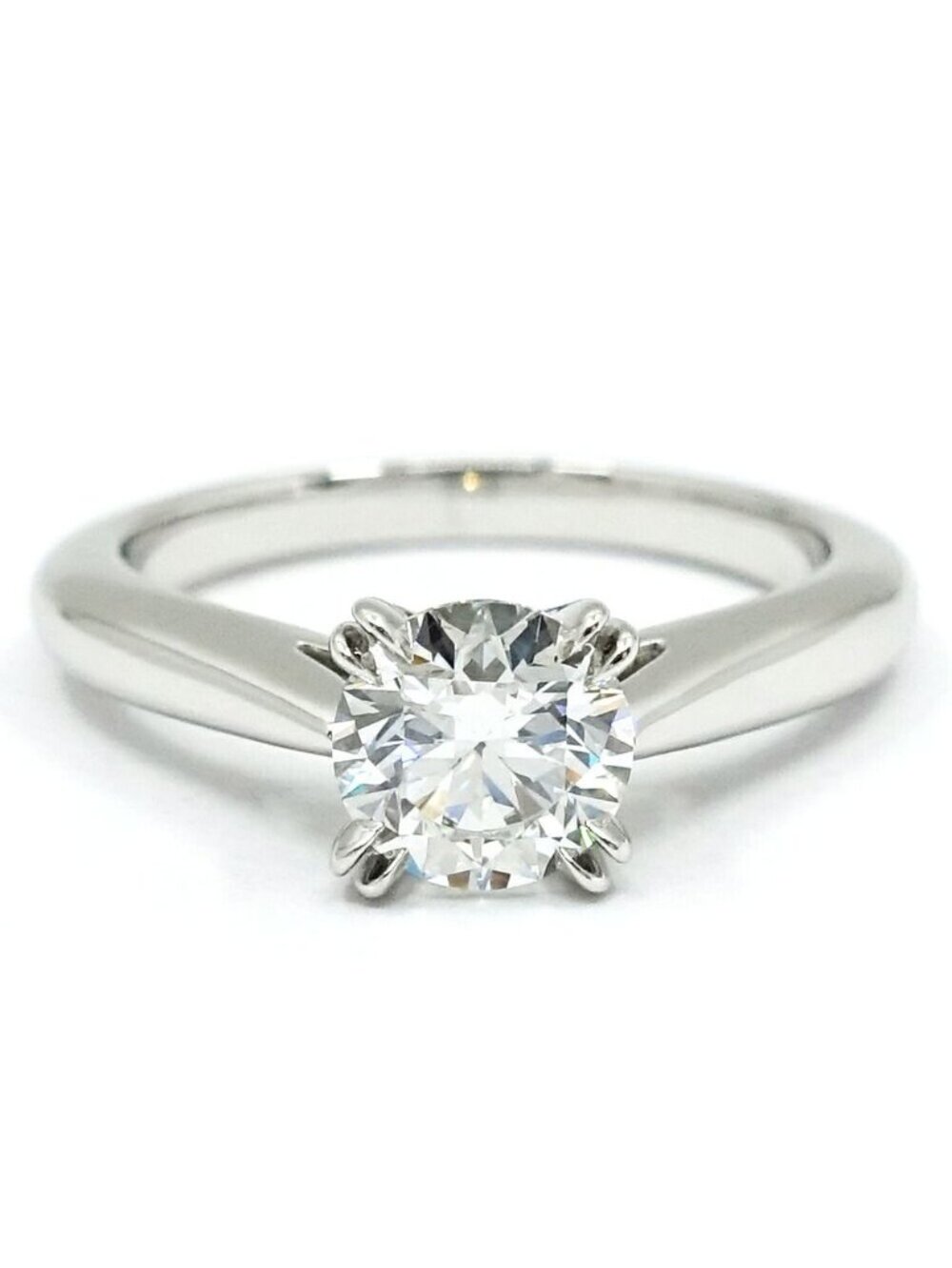 Harry Winston Solitaire Diamond Ring Large Grains